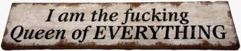 Tavla Queen Of Everything från Interstil med rustik design