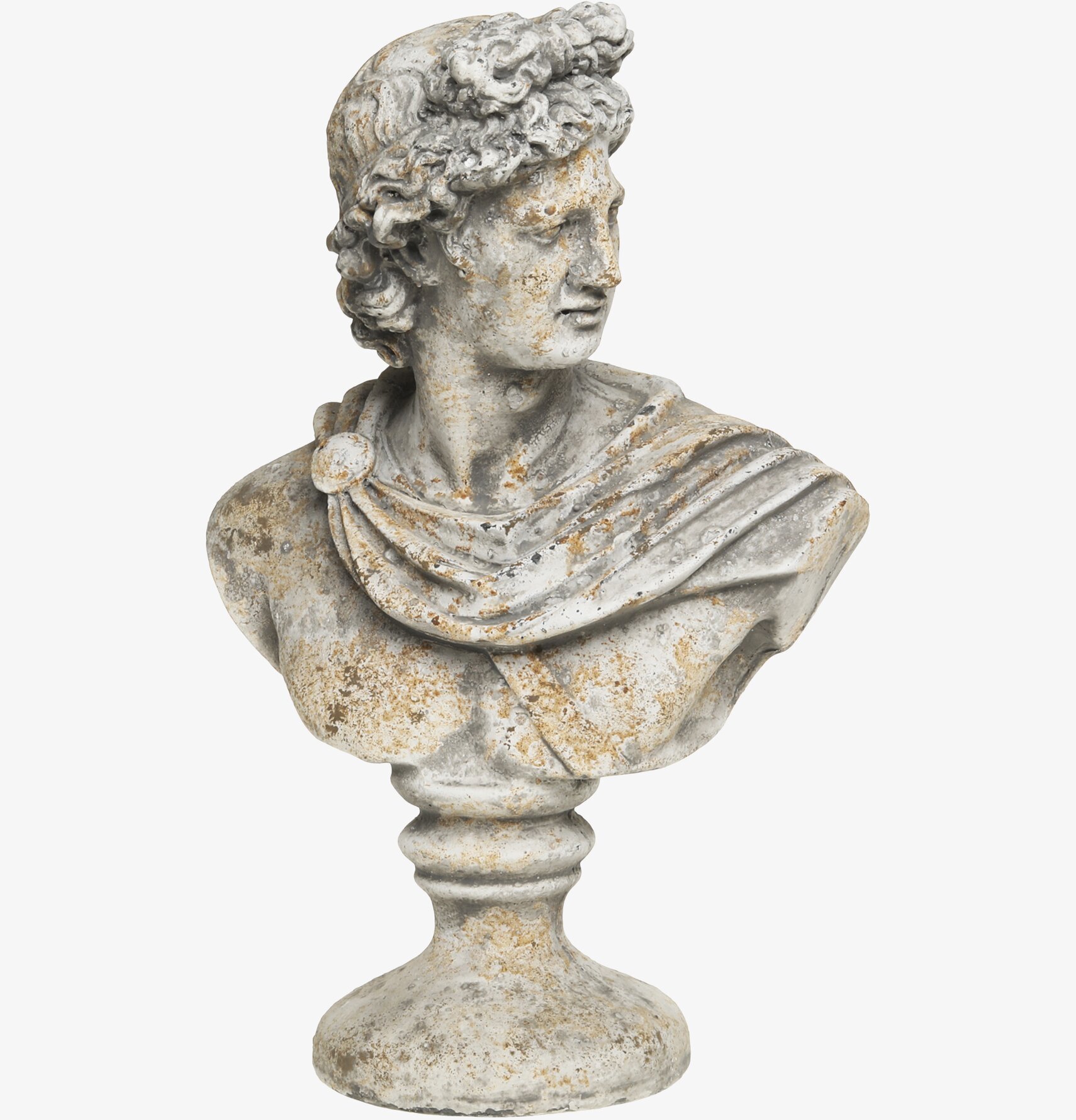 Staty Byst Homme Antikgrå från Chic Antique, 35 cm hög