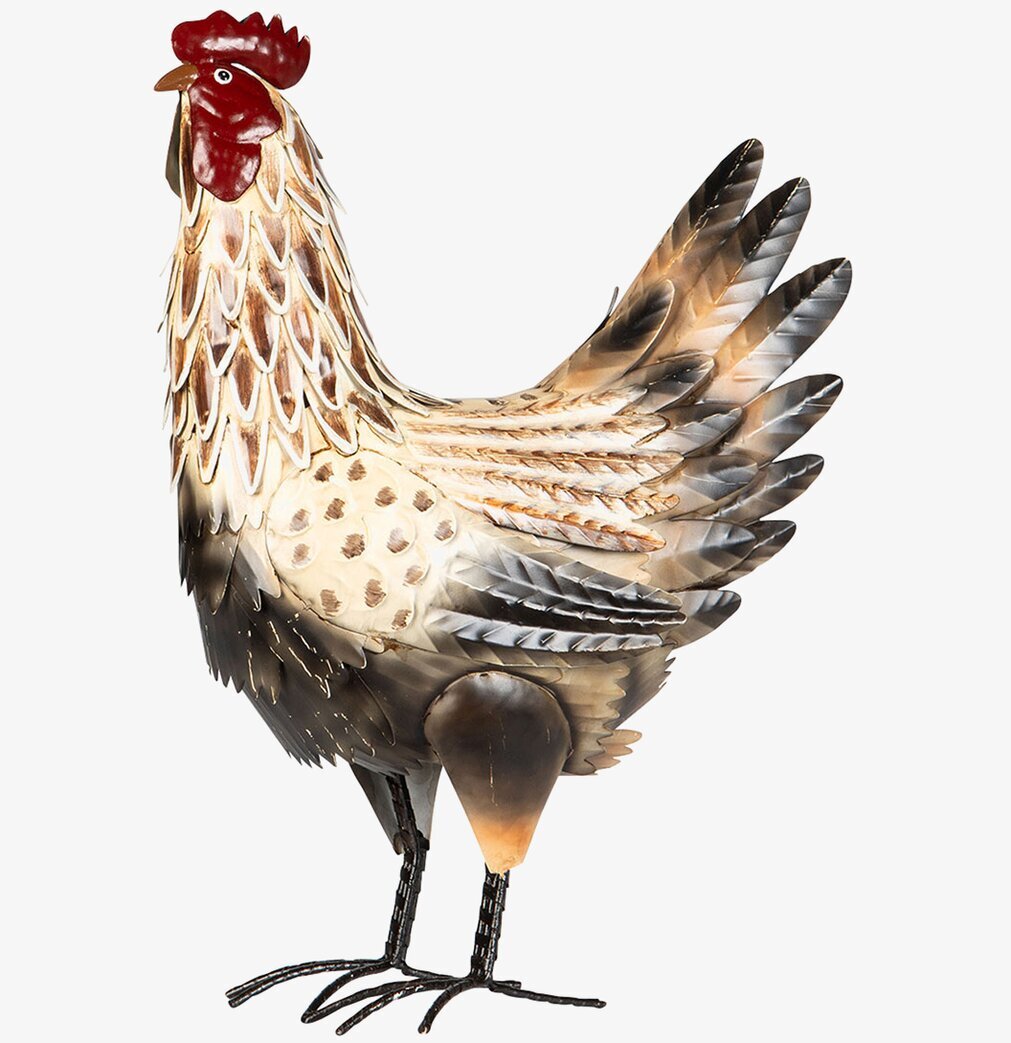 Höna Metall Beige/Brun från A Lot Decoration i detalj