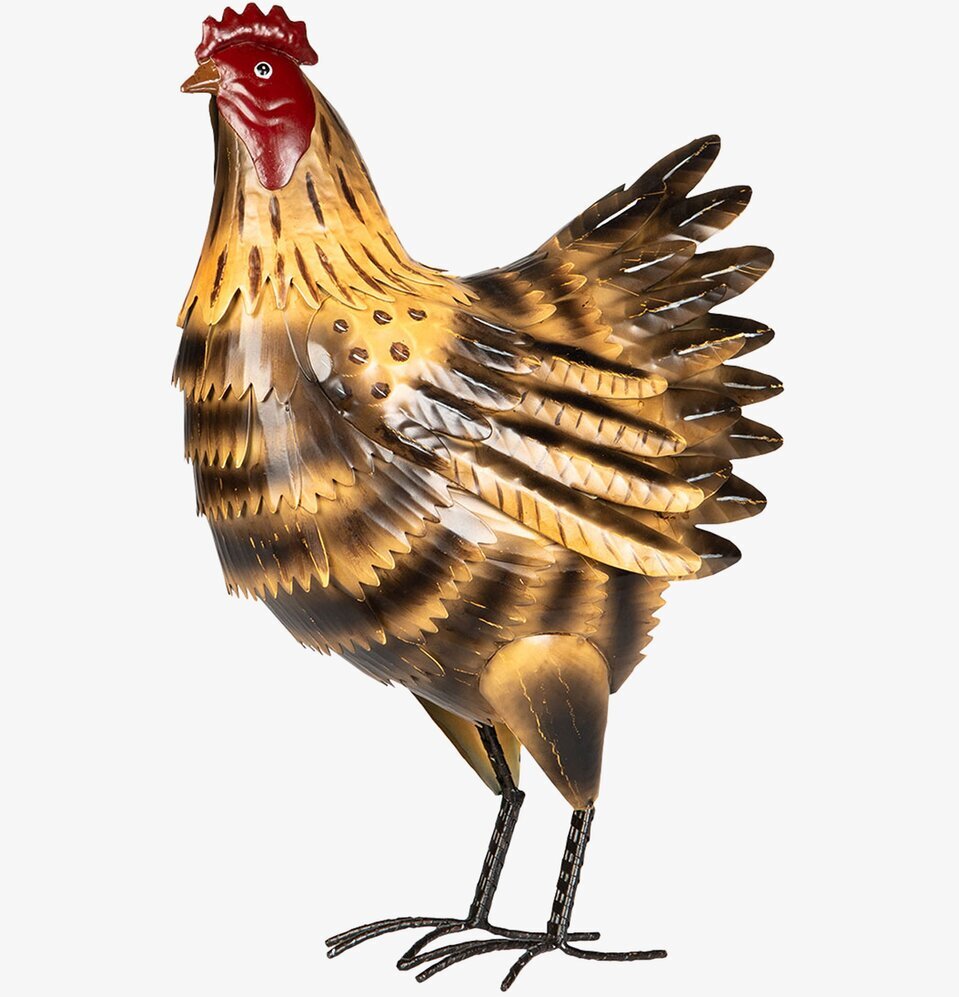 Höna Metall Beige/Grön från A Lot Decoration i detalj