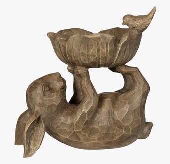 Liggande Hare med Skål Poly från A Lot Decoration