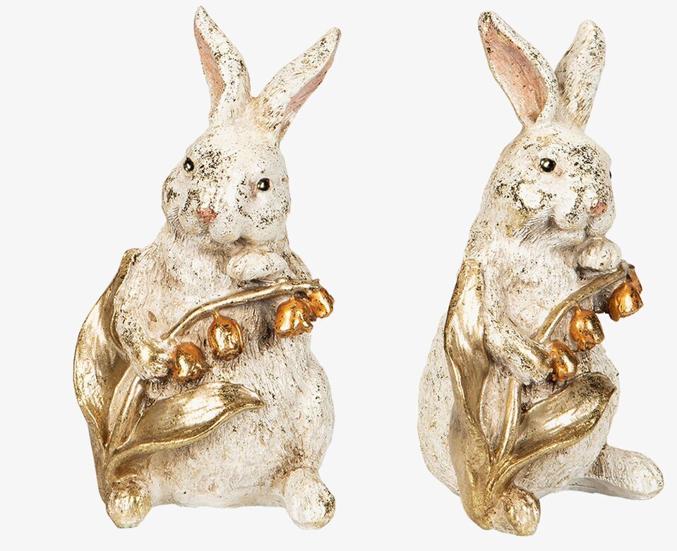 Kanin Liljekonvalj Poly från A Lot Decoration, sittande