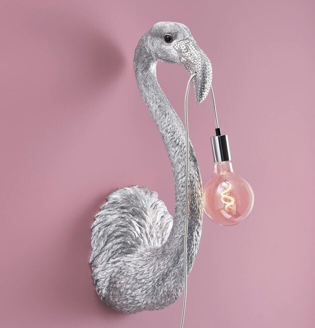 Vägglampa Flamingo Tiffany Silver XL från Werner Voss