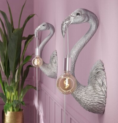 Vägglampa Flamingo Tiffany Silver XL från Werner Voss