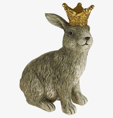 Kanin Med Guldkrona från Werner Voss mot vit bakgrund