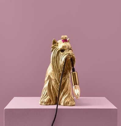 Bordslampa Daisy Guld från Werner Voss föreställande hund
