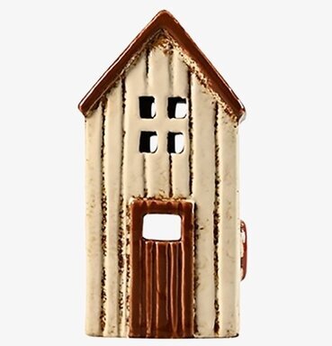 Ljuslykta Strandbod Creme från Det Gamle Apotek, rustik design