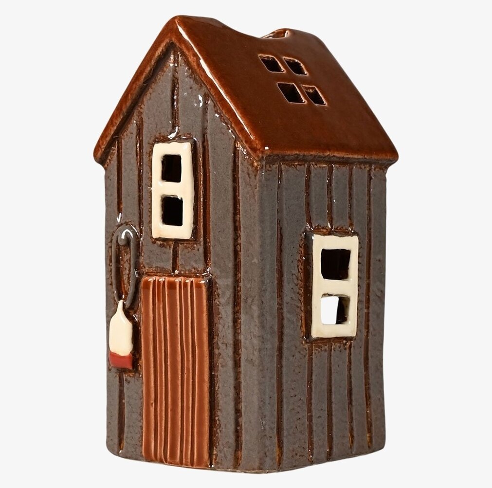 Ljuslykta Strandbod Grå från Det Gamle Apotek i keramik