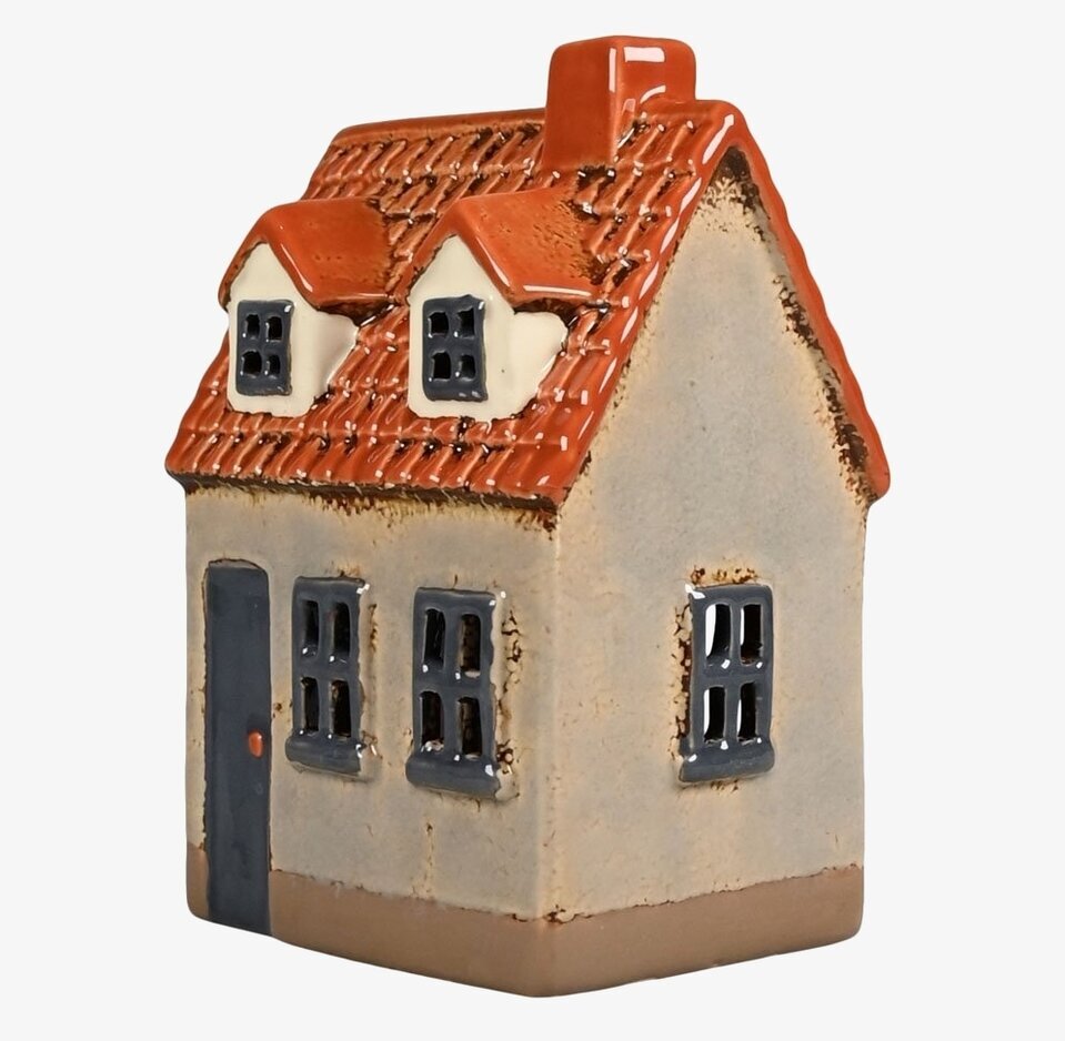 Ljuslykta Hus Grå från Det Gamle Apotek med detaljerad design