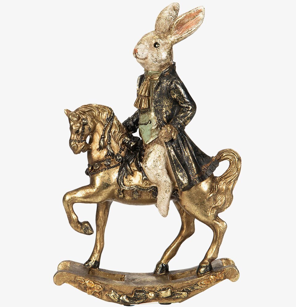 Kaninryttare På Gunghäst från A Lot Decoration i detalj