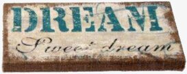 Tavla Dream från Interstil med texten DREAM i turkos färg