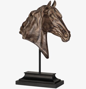 Hästhuvud Stativ Brun från A Lot Decoration på metallstativ