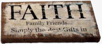 Tavla Faith från Interstil med rustik design och budskap