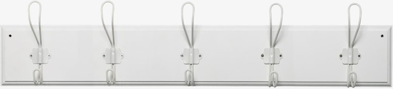 Klädhängare 5 Krokar Vit från IB Laursen, vit träpanel