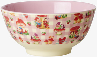 Skål Love Therapy Gnome Print från Rice med tomtemotiv