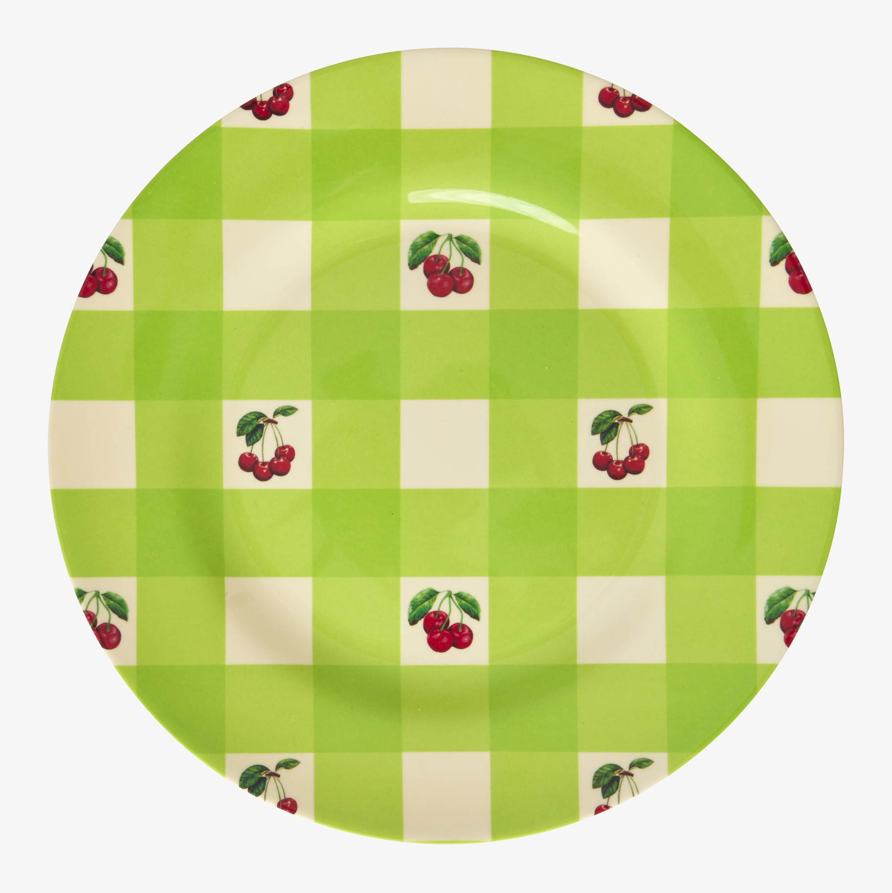 Tallrik Love Therapy Cherry Print från Rice med körsbärsmotiv