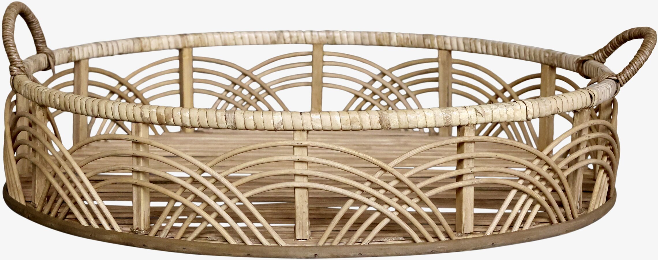 Serveringsbricka Natur från Chic Antique i flätad bambu