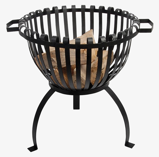 Eldkorg Svart från Gardenlife med robust design och handtag