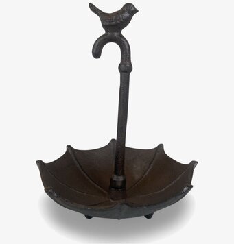 Fågelbad Paraply Gjutjärn från Miljögården i trädgård