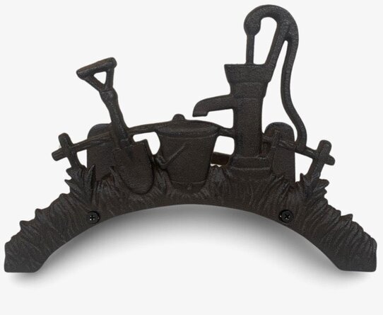 Slanghållare Antikbrun från Miljögården i gjutjärn