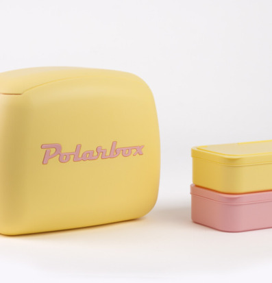 Kylväska POP 6 Liter Gul från Polarbox med matlådor