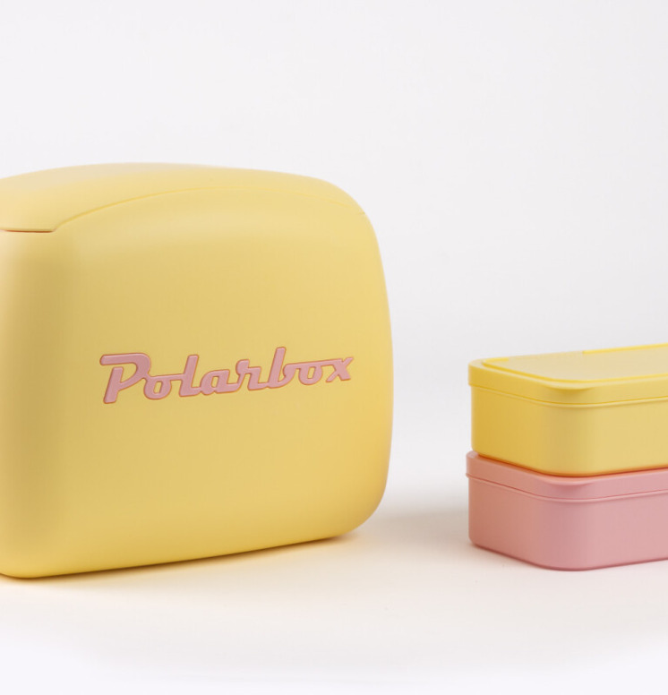 Kylväska POP 6 Liter Gul från Polarbox med matlådor