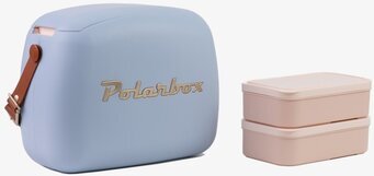 Kylväska Classic 6 L Foggy/Gold från Polarbox i studio