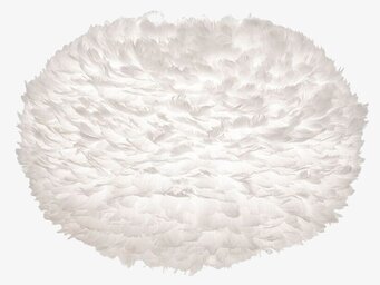 Eos Lampskärm X-Large från Eos - Vita med vita gåsfjädrar