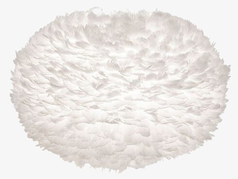 Eos Lampskärm X-Large från Eos - Vita med vita gåsfjädrar