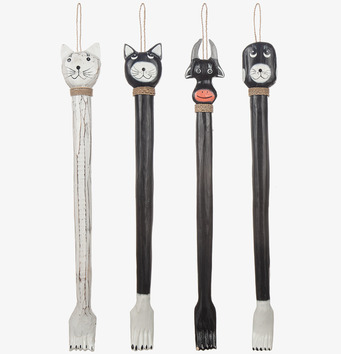 Ryggkliare från Different Design med djurmotiv och träskaft