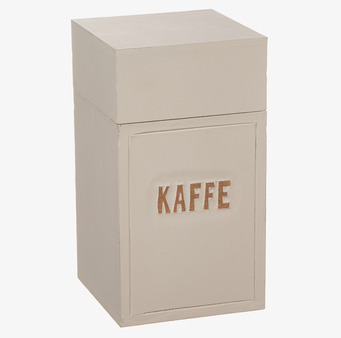 Trälåda Kaffe Sand från Different Design i sandfärgat trä