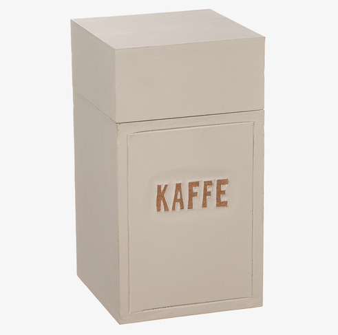 Trälåda Kaffe Sand från Different Design i sandfärgat trä