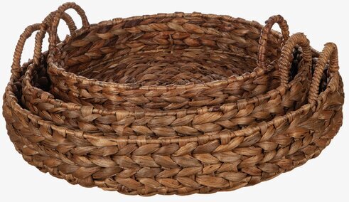 Bricka Vattenhyacint Rund Set/3 från Different Design staplade