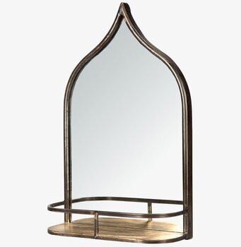 Spegel Mai Antik Mässing från A Lot Decoration med hylla