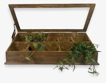 Träbox Display Med Lock Miljögården Övrig prydnad/dekoration för inredning innemiljö