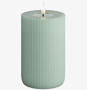 Solid Stripe Candle Salvia 12.5cm från Deluxe Homeart