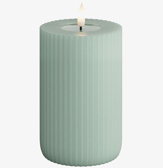Solid Stripe Candle Salvia 12.5cm från Deluxe Homeart