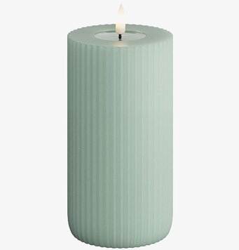 Solid Stripe Candle Salvia 15cm från Deluxe Homeart