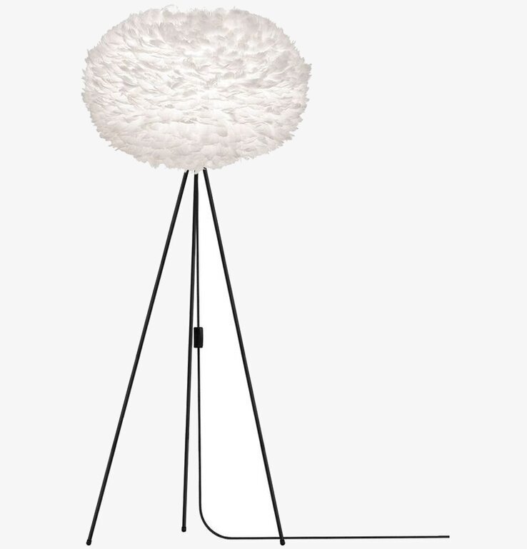 Eos Lampskärm X-Large från Eos - Vita med fjäderdesign