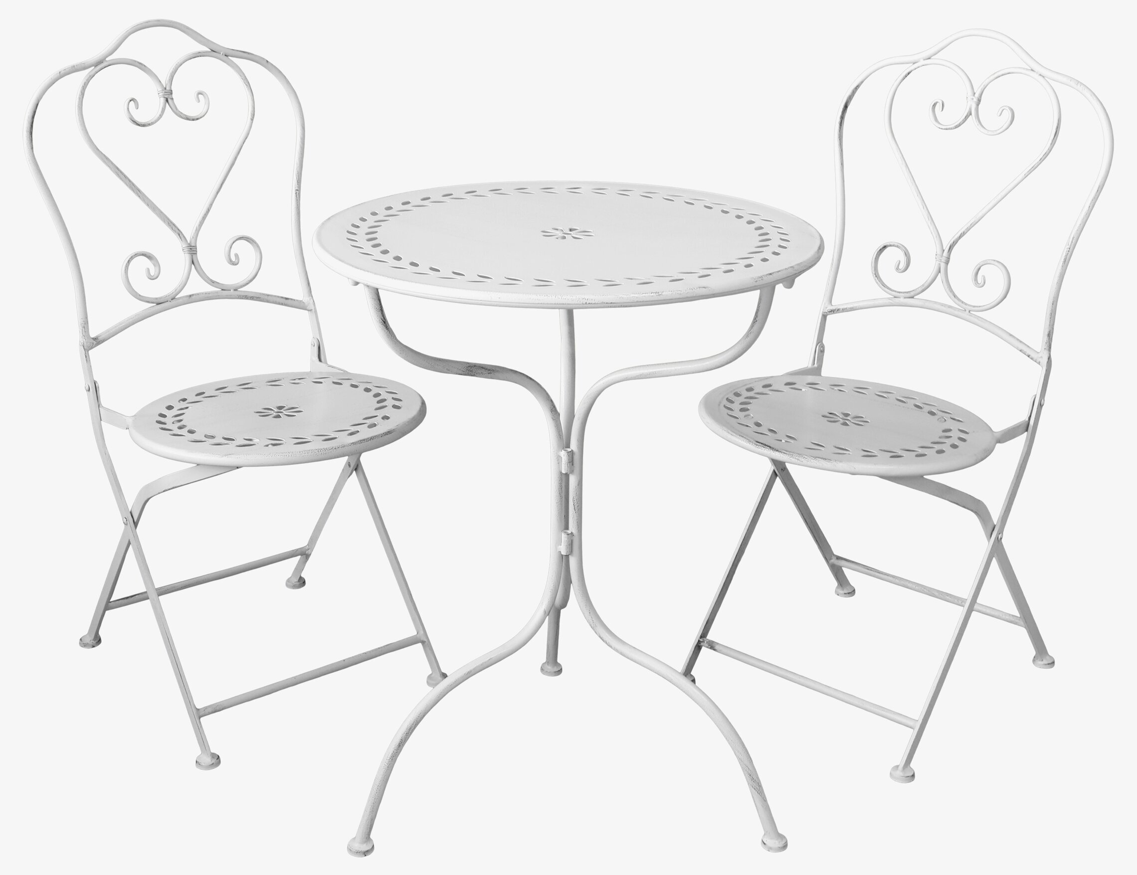 Caféset Antique Creme från Chic Antique med bord och stolar