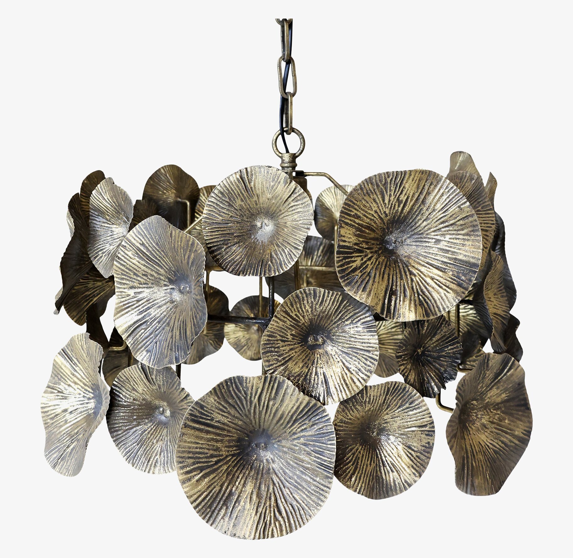 Taklampa Med Blomsterdekor från Chic Antique i metall