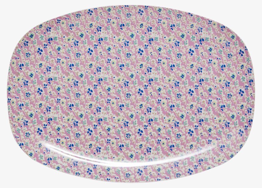 Tallrik Cascading Flower Print från Rice med blommönster