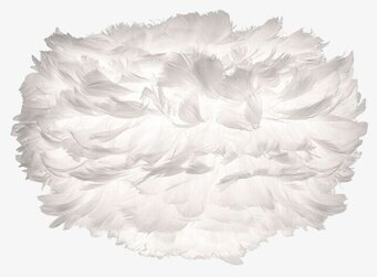 Lampskärmen Eos Mini från Eos - Vita med vita fjädrar