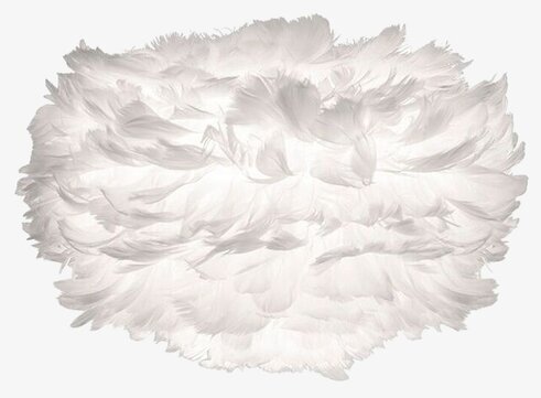 Lampskärmen Eos Mini från Eos - Vita med vita fjädrar
