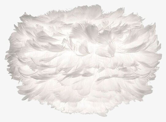 Lampskärmen Eos Mini från Eos - Vita med vita fjädrar
