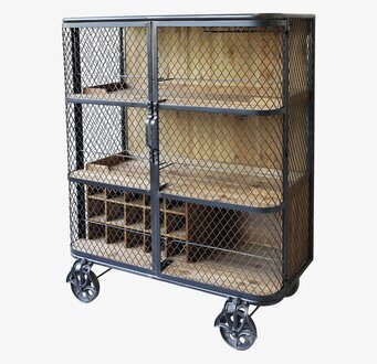 Barskåp/Serveringsvagn Antiksvart från Chic Antique