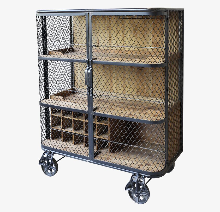 Barskåp/Serveringsvagn Antiksvart från Chic Antique