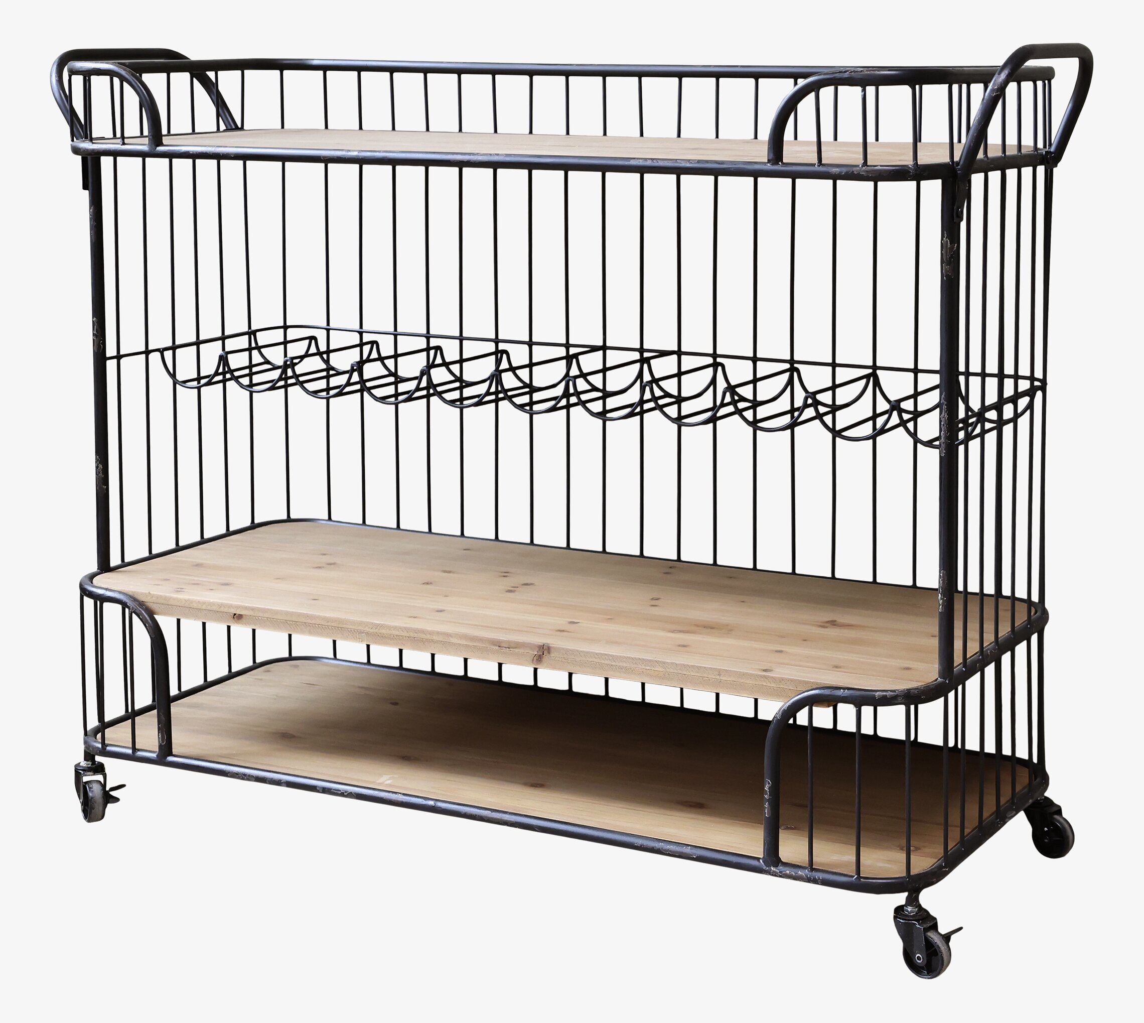 Gammal Postvagn Med Vinhylla från Chic Antique i metall