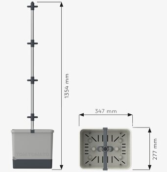 Gardenlife Tom Tomato - Tomatkruka Med Vattentank, rektangulär