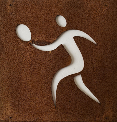 Skylt Padel/Tennis/Badminton (armeringsnät) från Lind Decoration